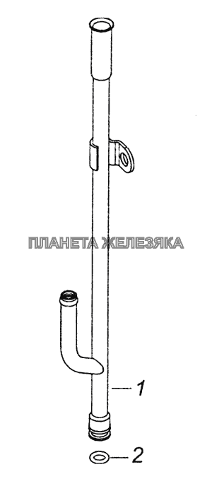 740.1009048-30 Трубка указателя уровня КамАЗ-6520 (Euro-2, 3)